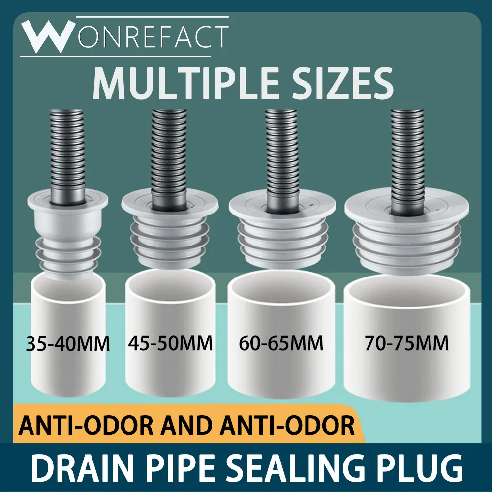 Drain Pipe Plug Anti-odor Seal Cover Wash Basin Floor Drain Deodorization Silicone Core Downpipe Anti-insect Durable