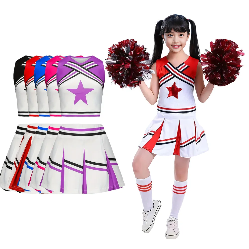 Children's June 1st Cheerleading Performance Uniform Student Games Cheerleading Suit Costume