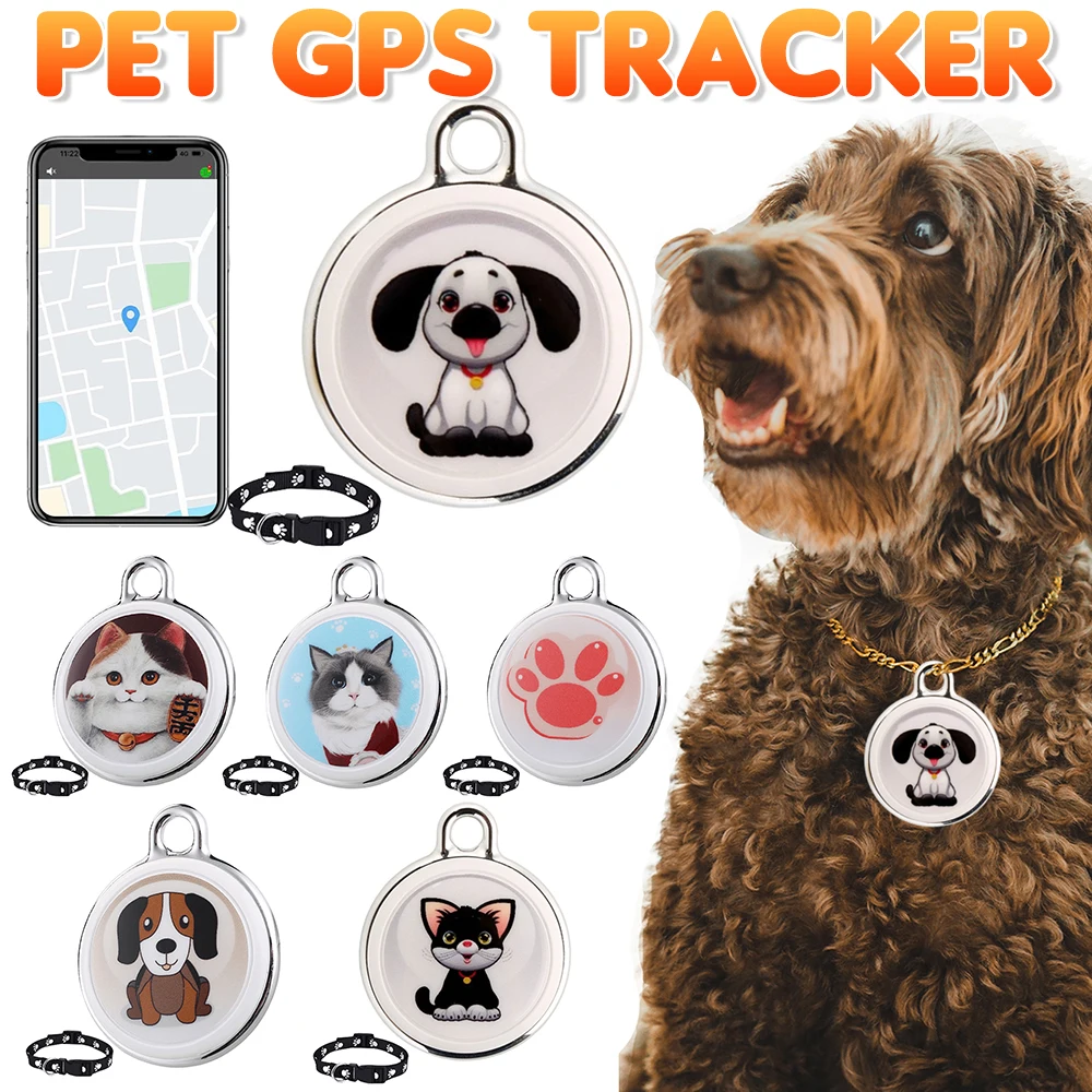 Rastreador GPS Mini Para Mascotas - Sin Cuotas Mensuales, Compatible Con IOS/Android, Impermeable, Ideal Para Gatos, Perros Y Equipaje