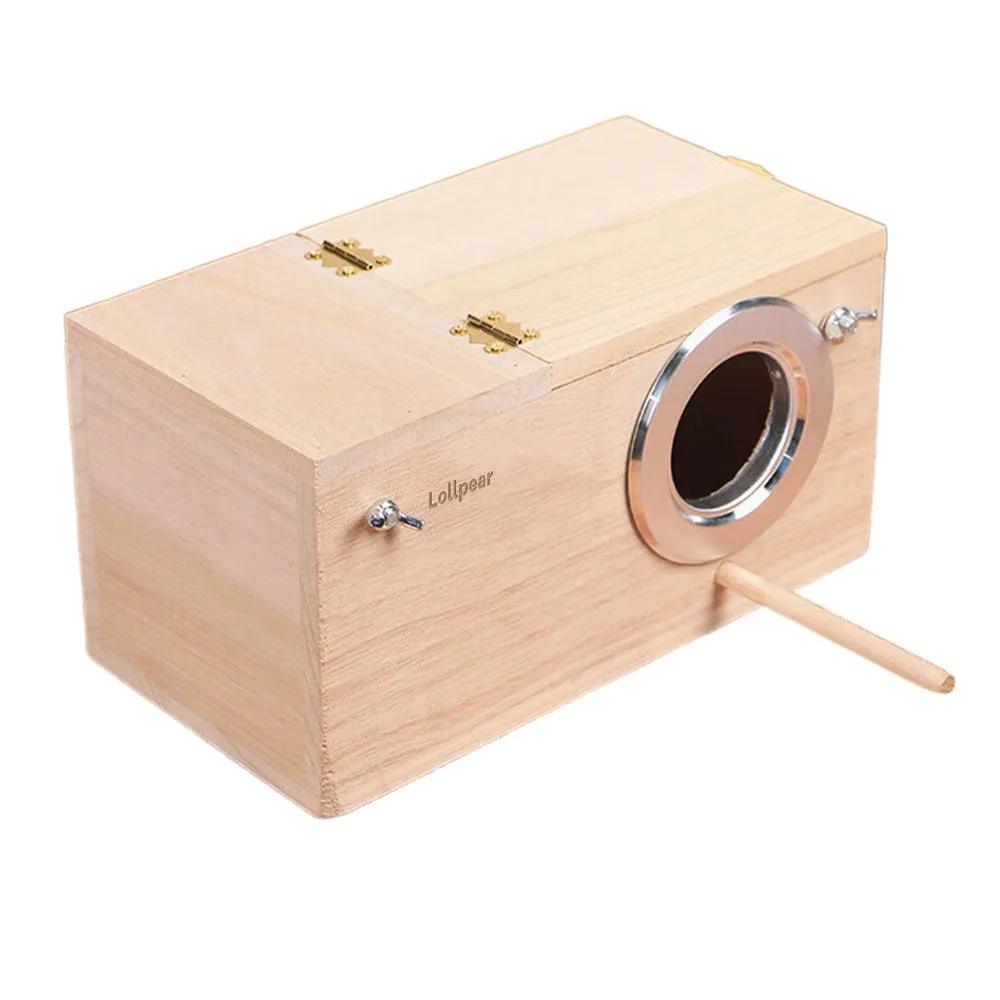 Lollpear Bird houses, Hand Crafted Extra Large Parakeet Nest Box