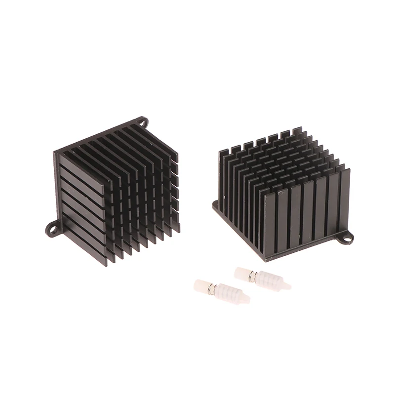 3D Printer Parts Heatsink Aluminum Cooling Heat Sink Radiator Black Heat Dissipation With Ears Motherboard Heat Sink 37*37*30MM - 3