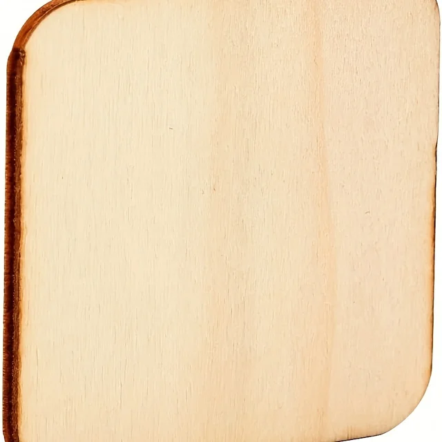50 Pezzi Quadrati Legno Grezzo 10x10 Cm - Per Sottobicchieri Fai Da Te E Decorazioni - Foto 8
