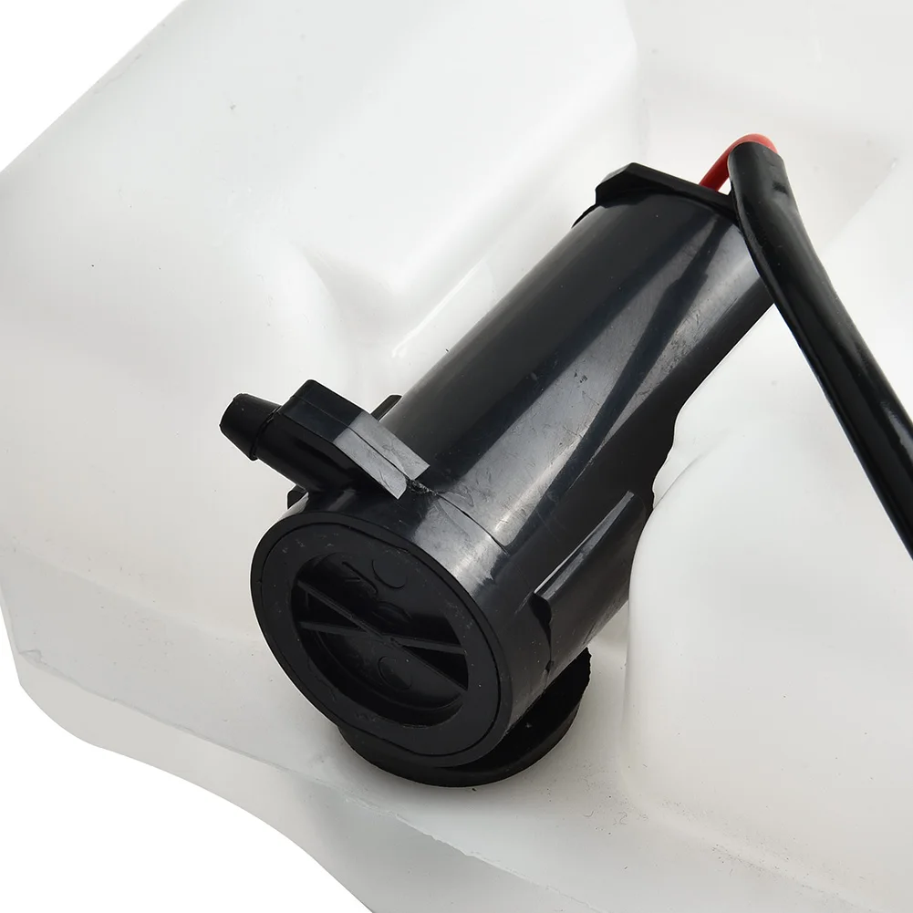 2Pin Auto Scheibenwaschanlage Reservoir Flasche Tank W/12V Pumpe Schlauch Jet Universal Perfekte Passform Für Das Auto – Detail 5