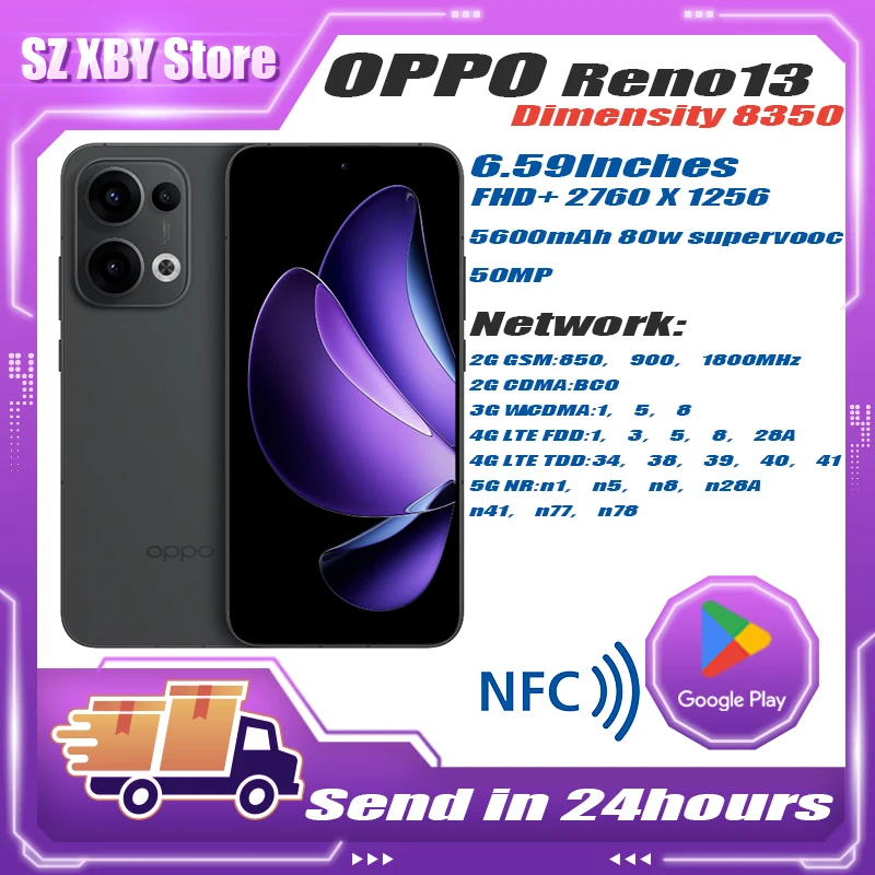 OPPO Reno 13 OPPO Reno13 Original AI Dimensity 8350 50MP Rear