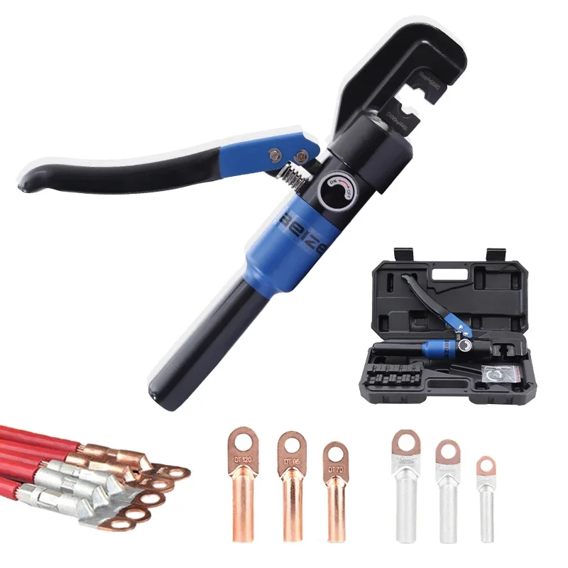 Hydraulic Crimping Tool Hydraulic Crimping Plier Hydraulic Compression Tools YQK-70 Range 4-70mm Pressure 6T car tools compression test kit diagnostics engine cylinder leakage tester kit compression gauge for dual pressure car truck moto