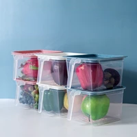 Large-capacity Kitchen Refrigerator Storage Box with Lid Handle Plastic Sealed Fresh-keeping Box Food Storage Containers 2