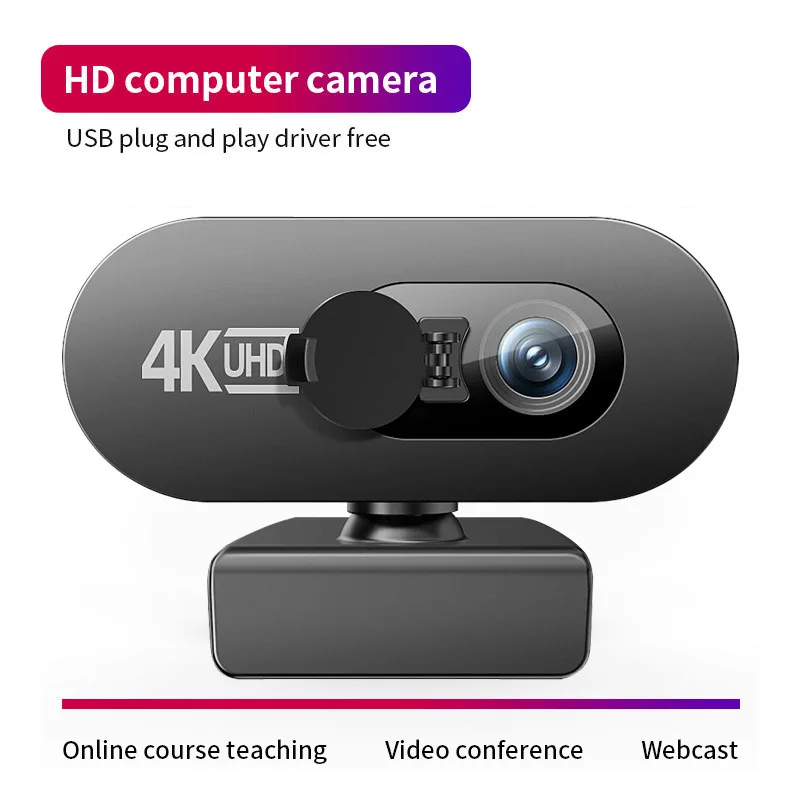 4K/2K/1080P/720P HD Webcam For PC Web Camera Mini Web Cam With Microphone USB Autofocus Stream Camera For Computer Laptop