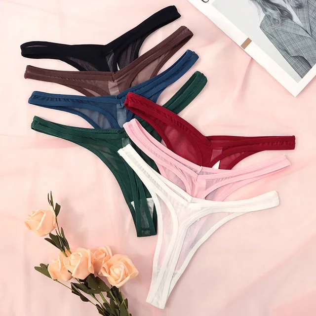 String en dentelle Sexy pour femmes, culotte sans couture, sous-vêtements féminins, taille basse, Lingerie intime, nouvelle collection 1
