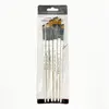 Angular Paint Brushes Set, 6Pcs Angled Paintbrushes for Acrylic Oil Watercolor Gouache Painting, Nylon Angle Shader Brush 6