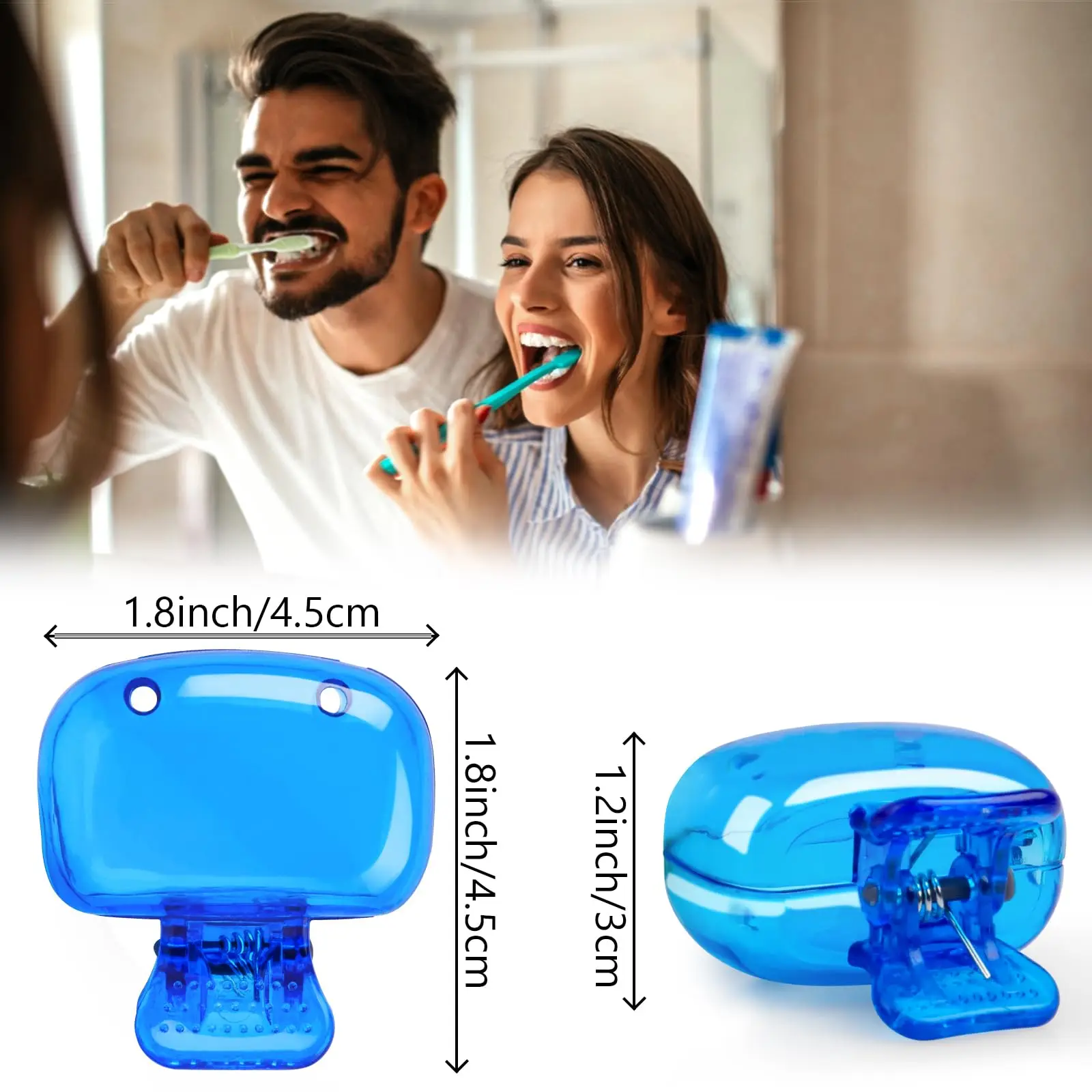 4 Pack Toothbrush Covers Caps Protector Coverings Clips Portable Plastic Toothbrush Head Case for Travel Camping School toothbrush covers