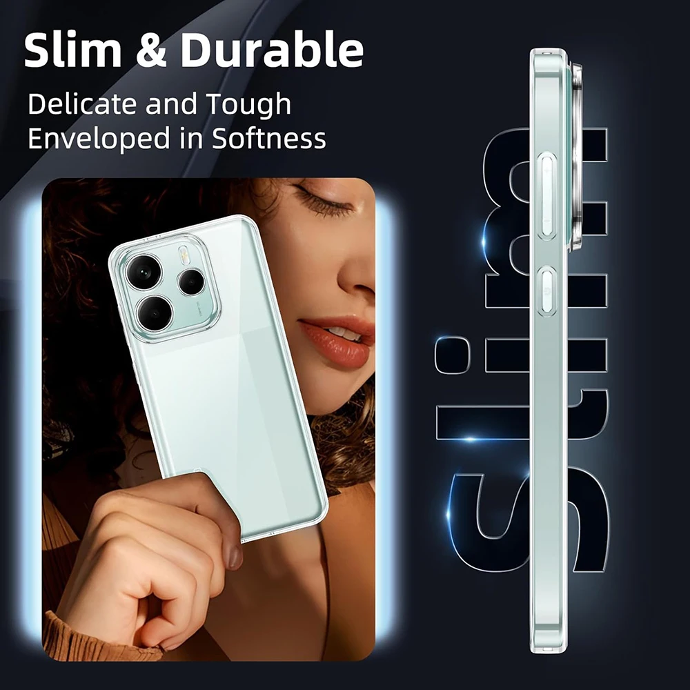 Transparent Silicone Soft Cover - Clear Protective Case