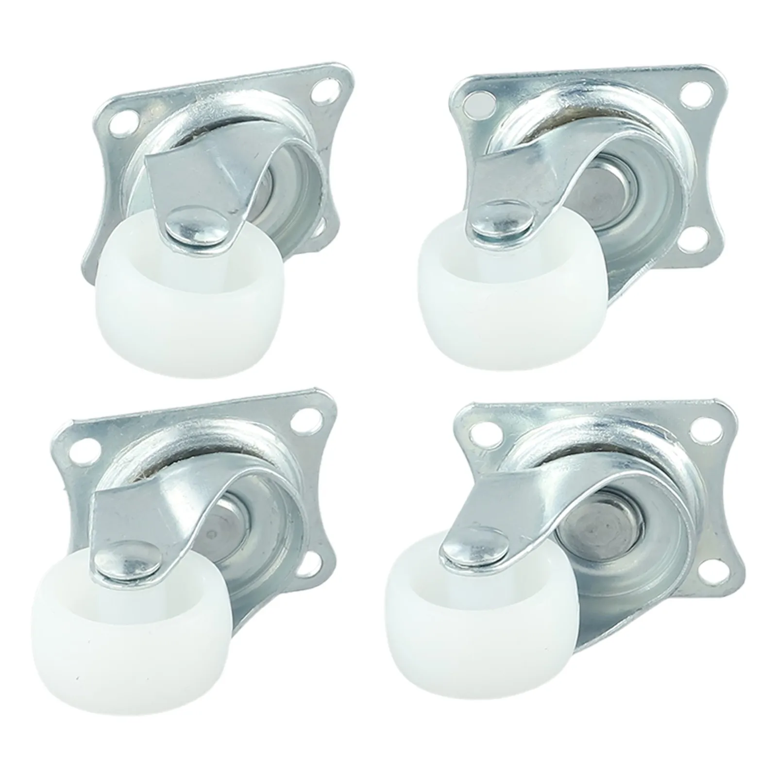

Parts Swivel Casters 250G 4/12pcs Bearing Wheels Mount Ball Stroller Wheel White/silver With Rubber Homes Durable