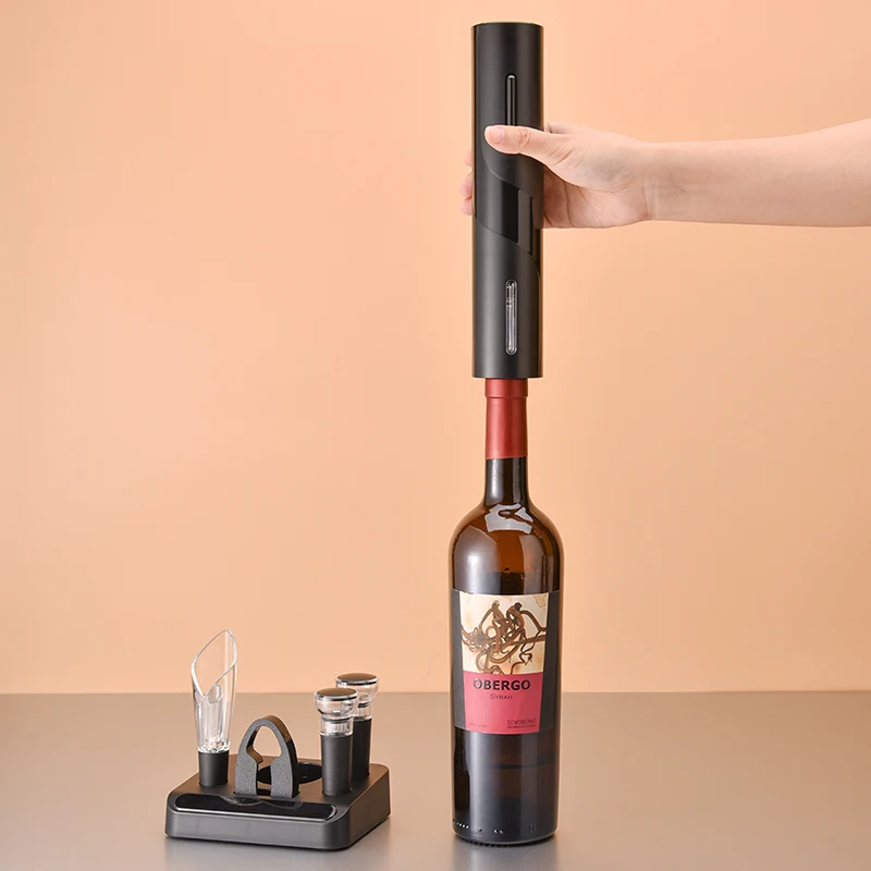 Rechargeable Electric Wine Bottle Opener Set Home Bar Tool Automatic Corkscrew with USB Charging Cable Kitchen Accessories | Дом и сад