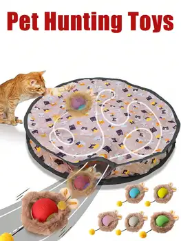 Cat Hunting Toy Set, Electric Cat Ball Toy With Lighting, Chasing & Hunting Pet Toy, USB Rechargeable, Kitten & Pet Supplies 1