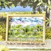 1Roll PET idyllic Handbook stickers Adhesives School Tape Garden in the Woods Supplies DIY material Writing Scrapbook 40mm*2m 3