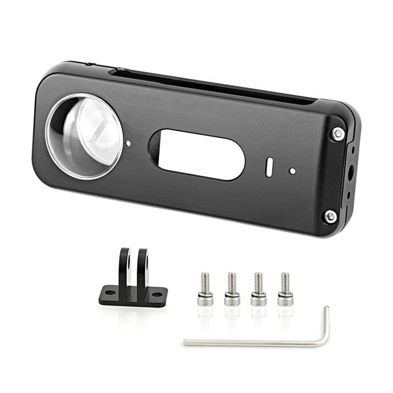 

1Set Rabbit Cage Shockproof Protective Expansion Frame Interface Aluminum Alloy Case Black For Insta 360 One X3