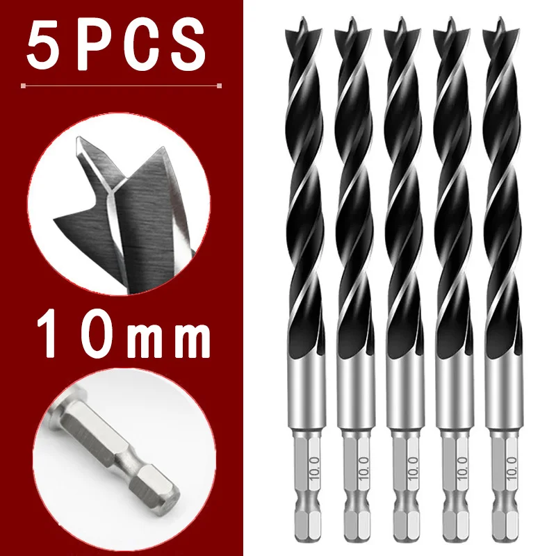 Woodworking Three-Point Drill Bit Set - Precision Hole Reaming Tool