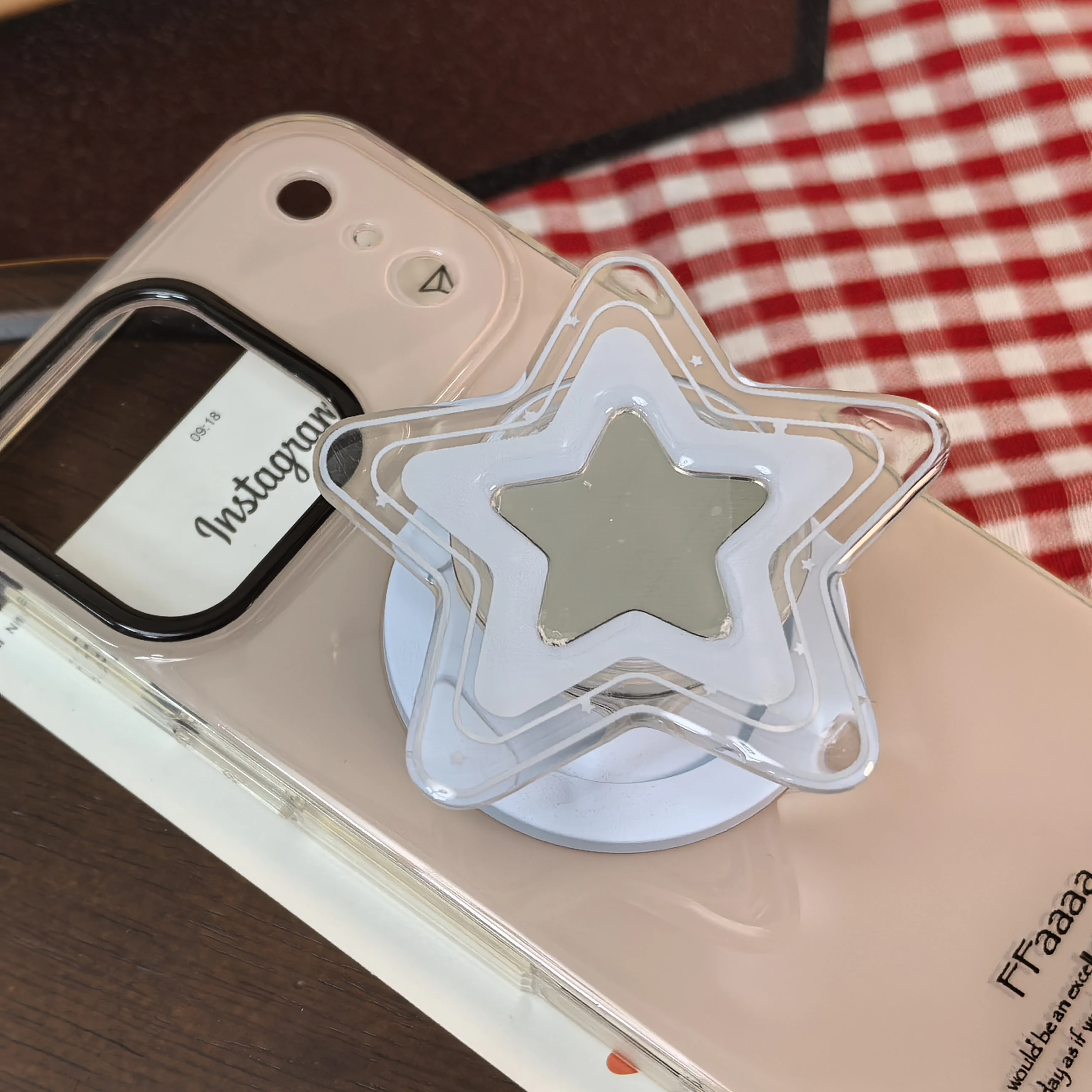 Korea Bestseller: Niedlicher Stern-Magnet-Handyhalter für iPhone 17 16 15 14 ProMax und Samsung Faltbare Handys – Zubehör – Detail 4