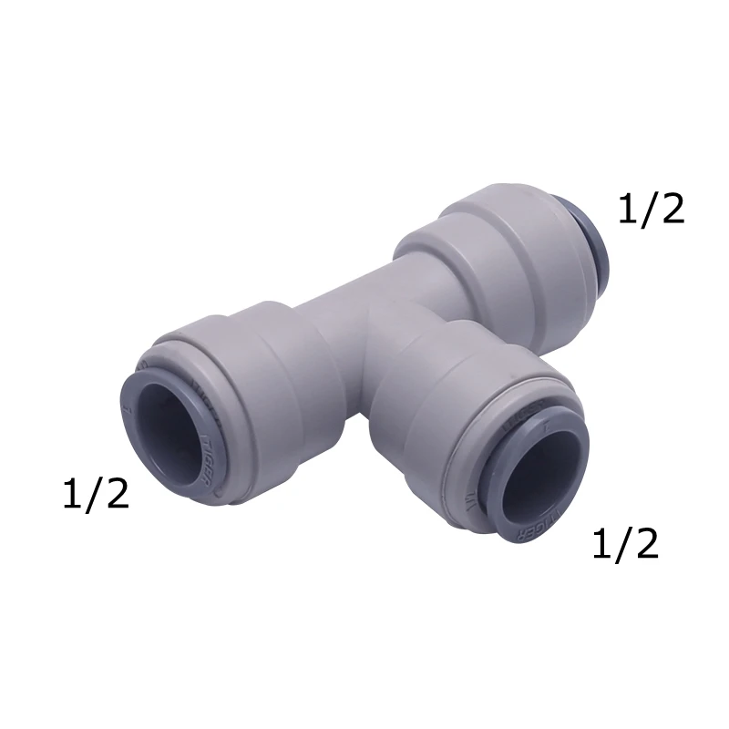 Pipe fitting water pipe fitting hose pipe fitting tee adapter RO Water Fitting Straight Elbow Tee Male Female Thread 1/2 Hose Quick Connector Water Filter Reverse Osmosis Parts
