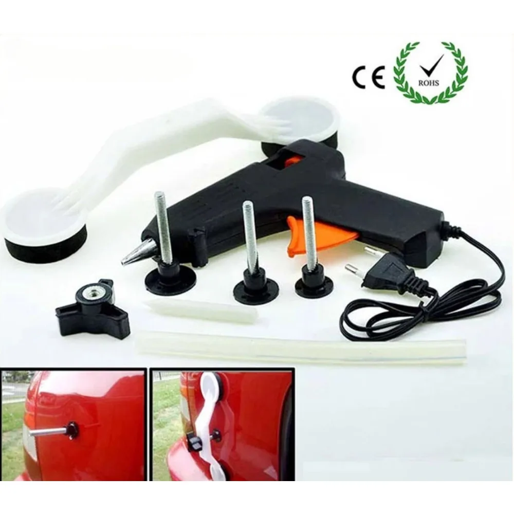 

US plug Car Repair Tools Tools Auto Car Dent Paintless Repair Tool Set Multifunctional Car Trace Repair Tool DIY Tool Kit