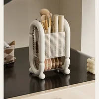 1PC Makeup Brush Holder With Lid Lipstick Eyebrow Pencil Holder Eye Shadow Storage Box Multi-functional cosmetics storage bucket 2
