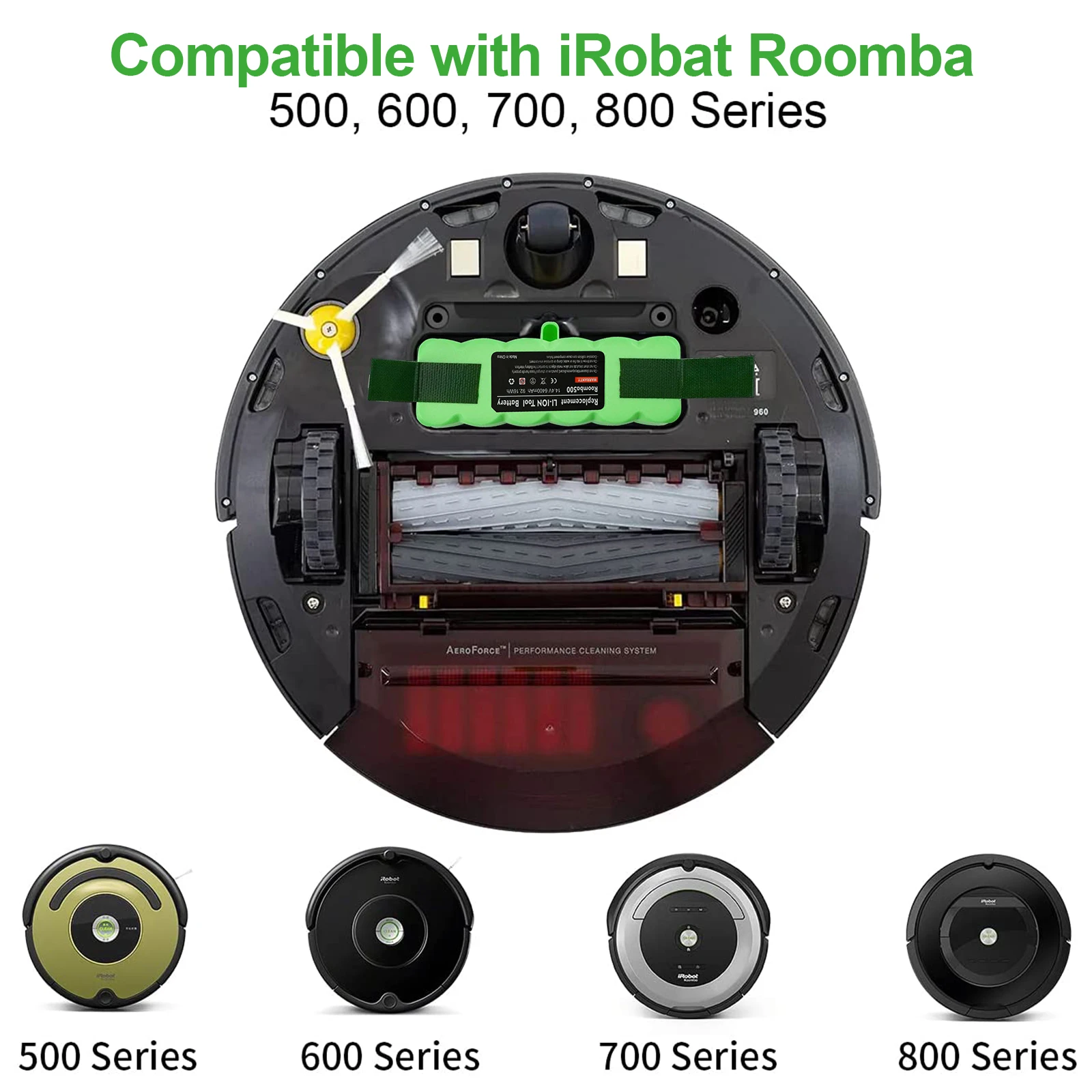 Batteria Per IRobot Roomba 6400 MAh - Compatibile Con Serie 500-900 | Ricambio Duraturo - Foto 4