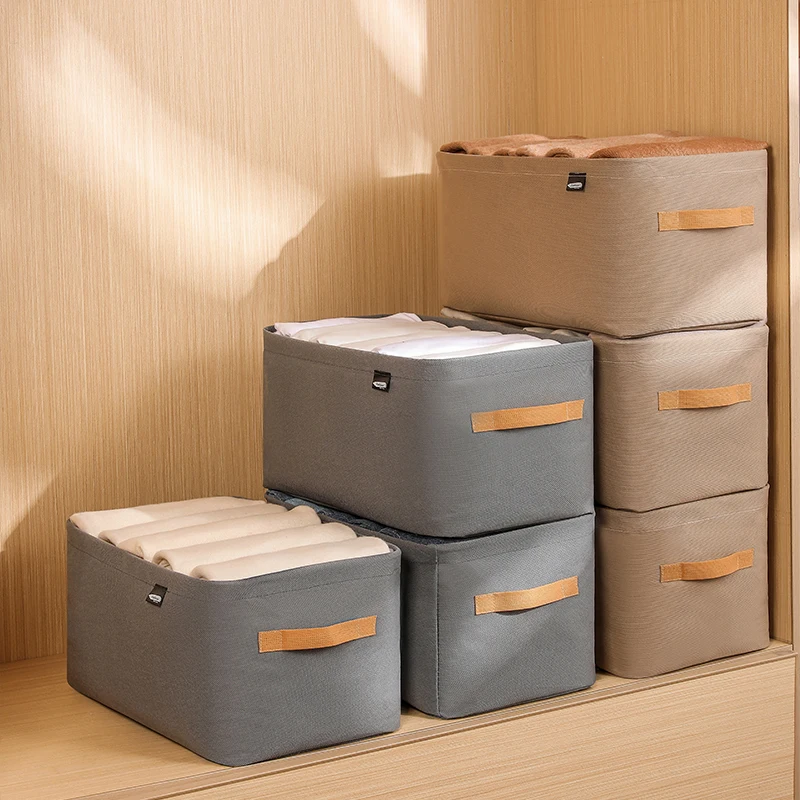 New Foldable Clothing Pants Storage Box Wardrobe Clothes Storage Organizer Large Capacity Closet Boxes Drawer Storage Organizers 5