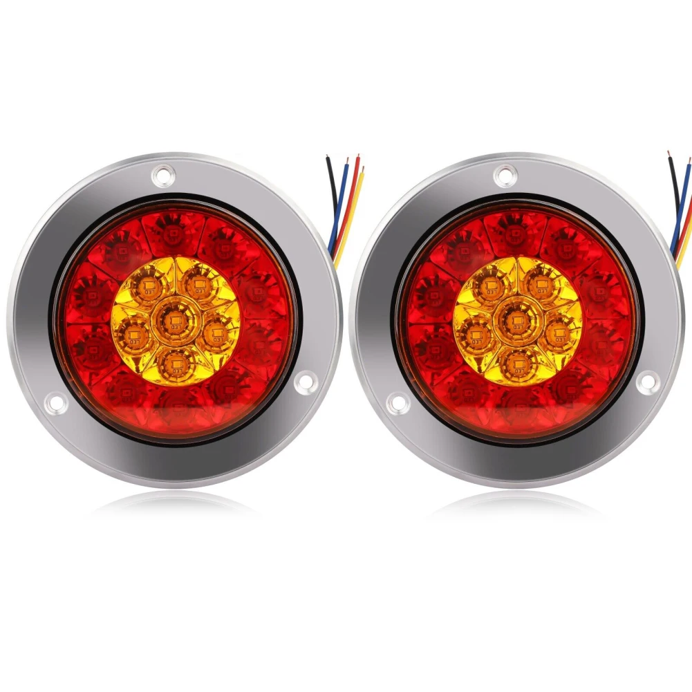 1 пара, задние фонари для прицепа, 16 светодиодов