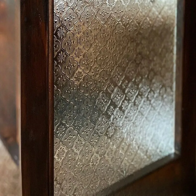 1 Pc Haitang Flower Anti Peeping and Glare Retro Glass Sticker Decoration 3D Three-dimensional Bathroom Frosted Window Film