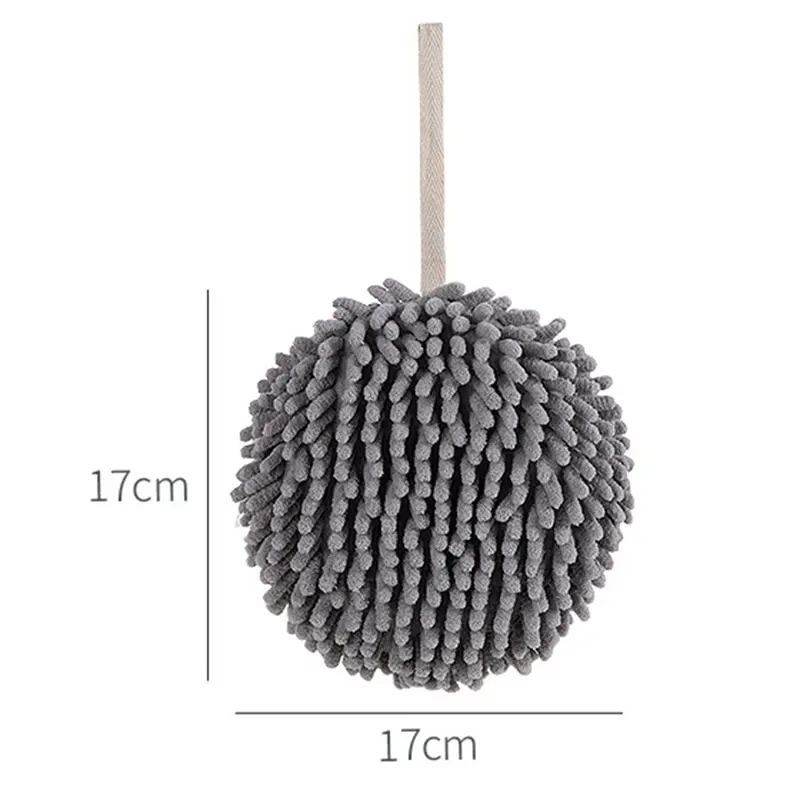 Hand Towels Hanging Chenille Kitchen Bathroom Quick Dry Soft Absorbent Microfiber