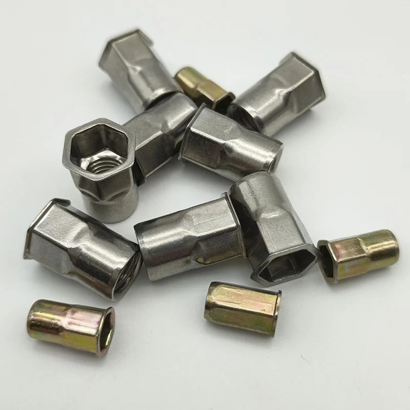 Rivet-Nut-Insert-Nutsert-Cap-Hex-Hex-Color-Zinc-Plated-Flat-Head ...