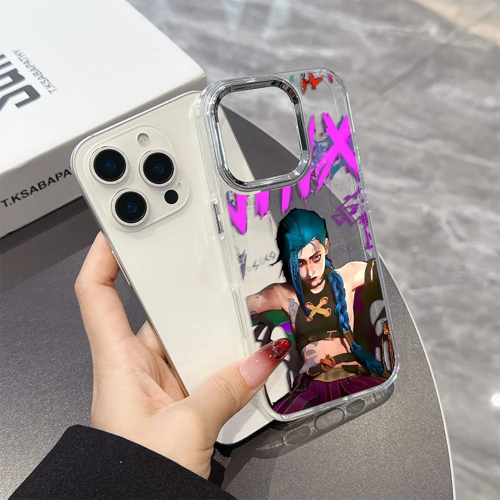 Transparent Soft Silicone TPU Jinx Design Phone Case