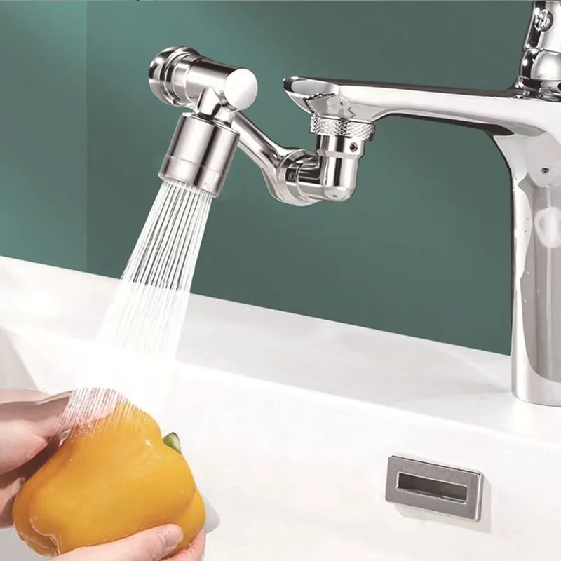 1080&deg; Universal Water Tap Nozzle Faucet Extenders Aerator Washbasin Tap Extension Splash Bubbler Robotic Arm Kitchen Tap Extend faucet aerator faucet extender