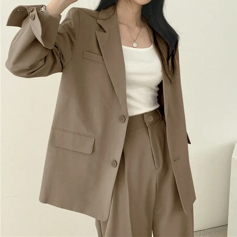 Luxury Suits Women Blazer Pants Two Piece Sets Chic High-end Office Ladies Suit Long Sleeve Jacket Spring Autumn Clothing New