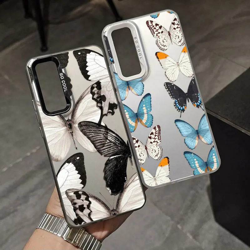 Für Samsung Galaxy S21 S23 S24 FE S25 S24 S23 S22 Ultra Plus Laser Telefon Fall Neue Mode Elegante Schmetterling stoßfest Abdeckungen – Detail 13