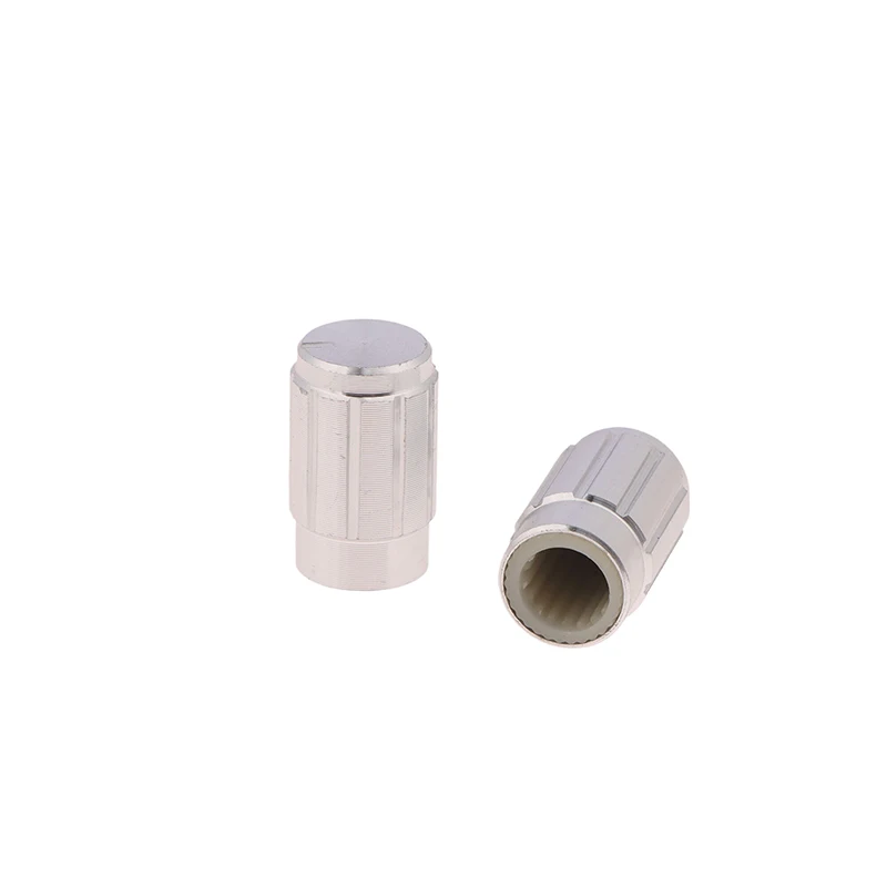1PCS 10*16MM Aluminum Alloy Black Silver Audio Intercom Knob D Axis Flower Shaft Potentiometer Encoder Cap Hole