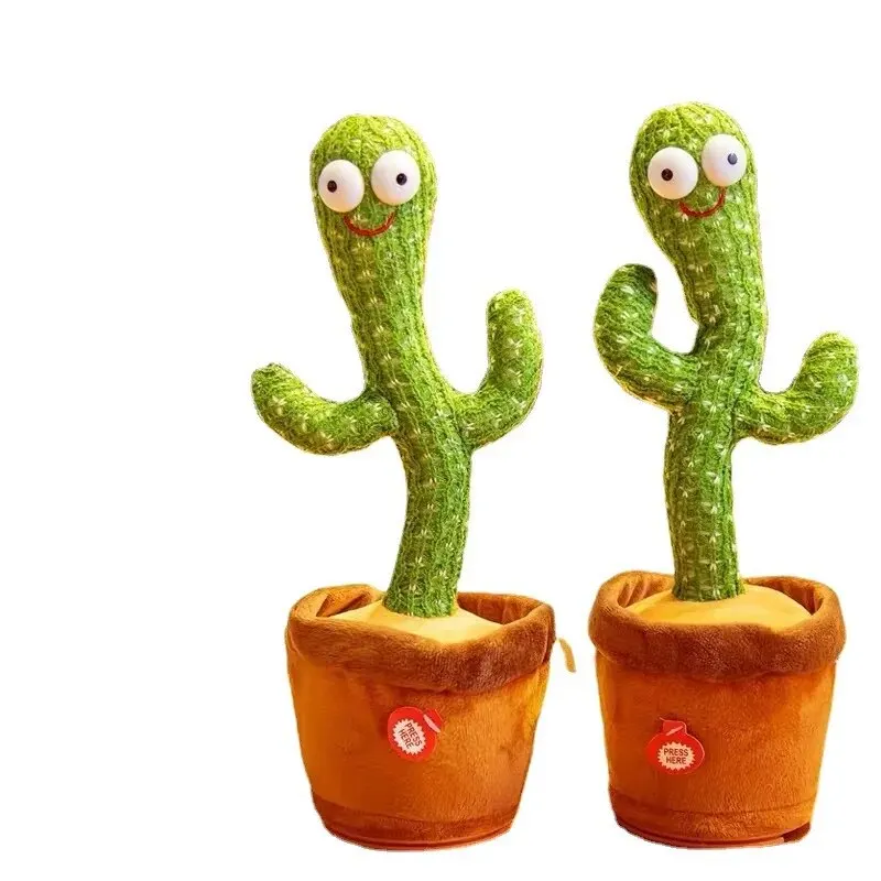 1pc USB Charging Dancing Cactus Toy That Can Speak Sing Dance Sway