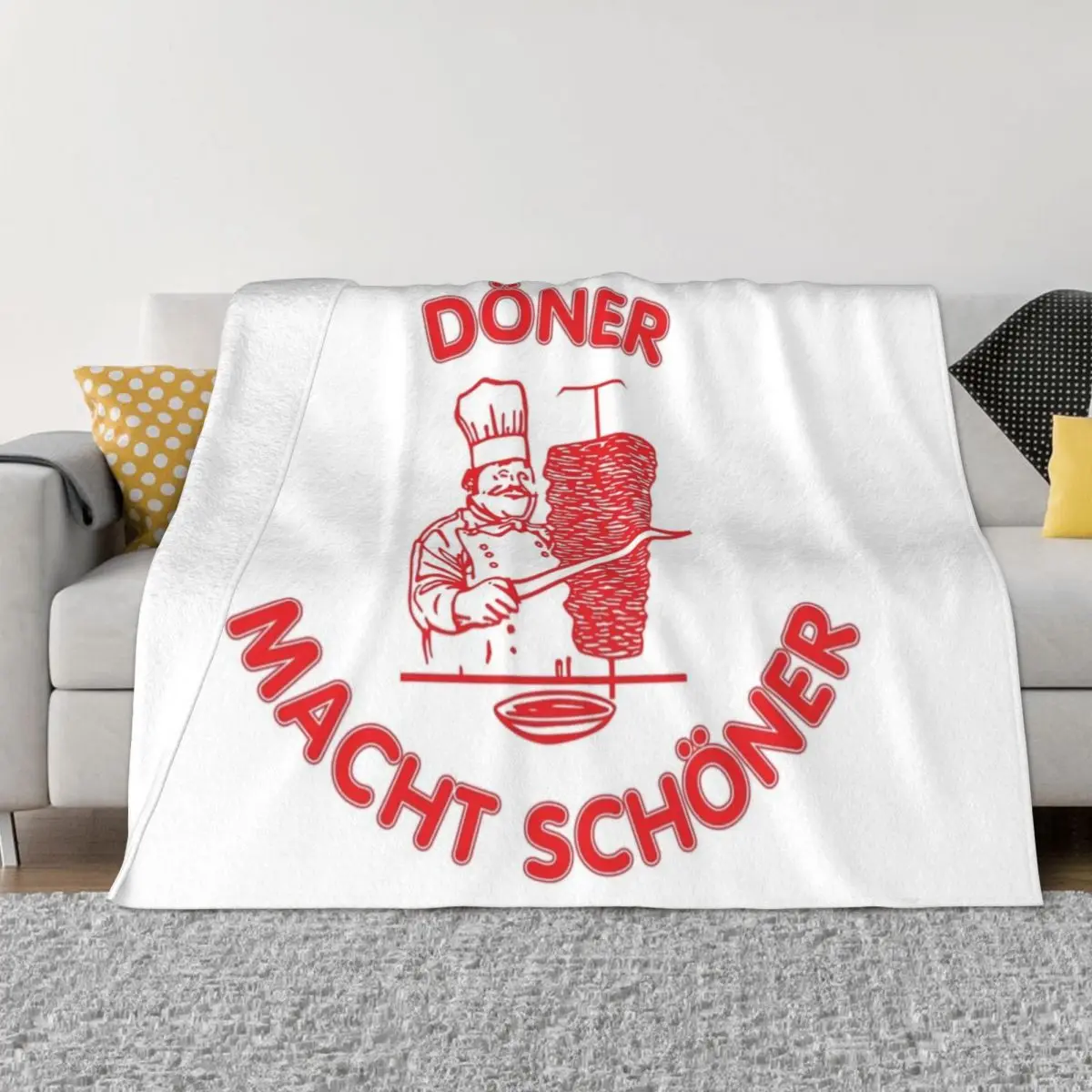 

Dner macht schner Throw Blanket Vintage Personalized Gift Blankets