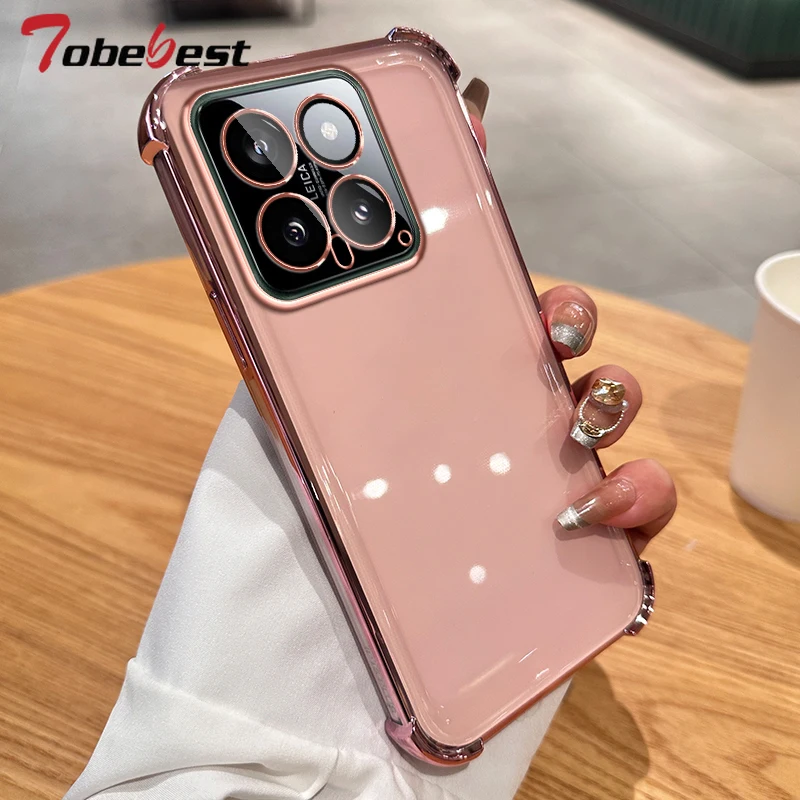 Klare transparente stoßfeste Silikonhülle für Xiaomi Mi 14 13 12 Pro Soft Back Cover_voghion.com