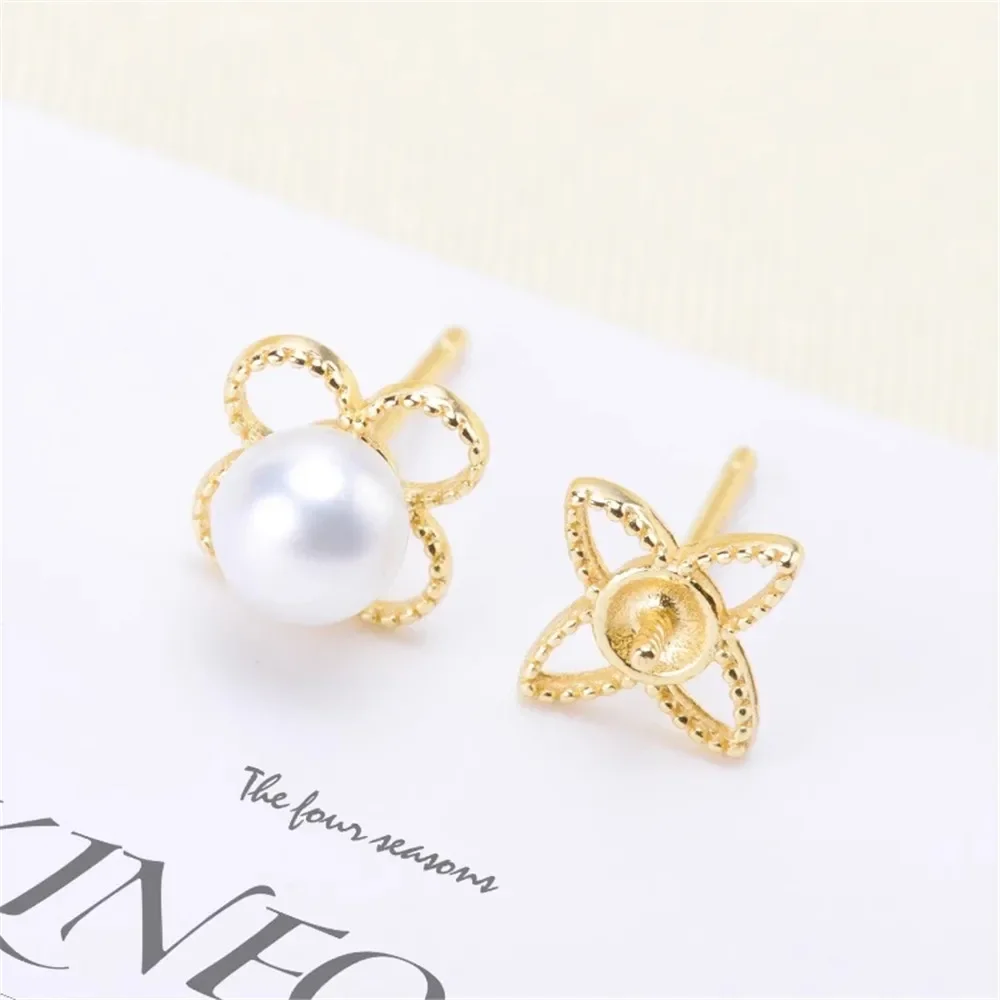 

Серьги-гвоздики из серебра 925 пробы, с жемчугом 4-5 мм
