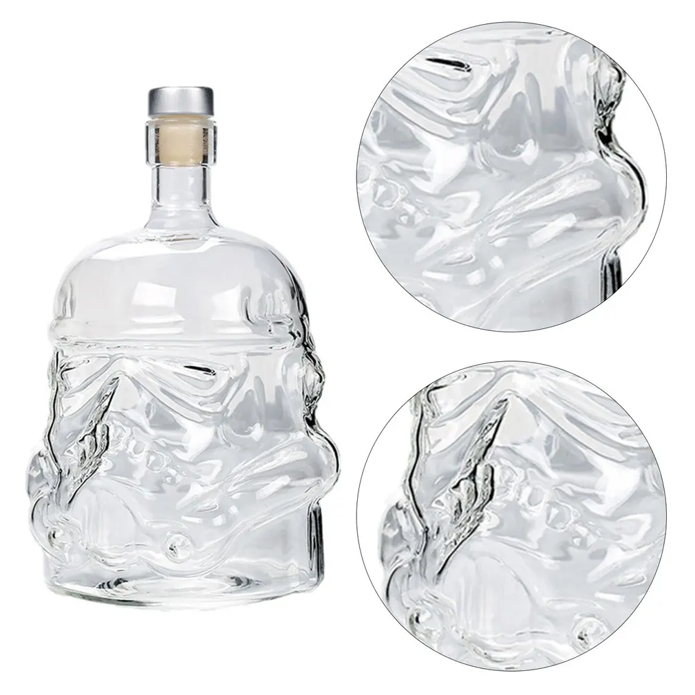 Wine Glass Set Storm Trooper Helmet Whiskey Decanter Whiskey Glass Cup Wine Glasses Accessories Creative Men Gift Bar Party