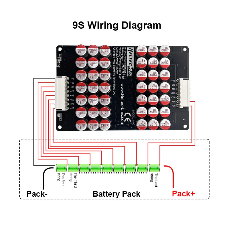 5A battery cell balance module 4s 3S 5S 6S 7S 8S 12S 13S 16S 20S 21S for Ternary