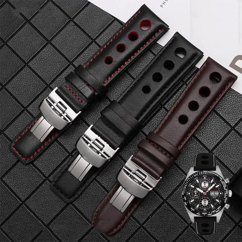 Cinturino Per Orologio In Vera Pelle Per Tissot Sports Racing Series Prs516 T91 1853 Uomo Con Chiusura A Farfalla Cintura Morbida In Pelle Bovina 20Mm