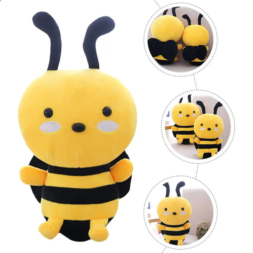 Kawaii Bee Plush Stuffed Animal Toys Soft Bumblebee Plush Toys
