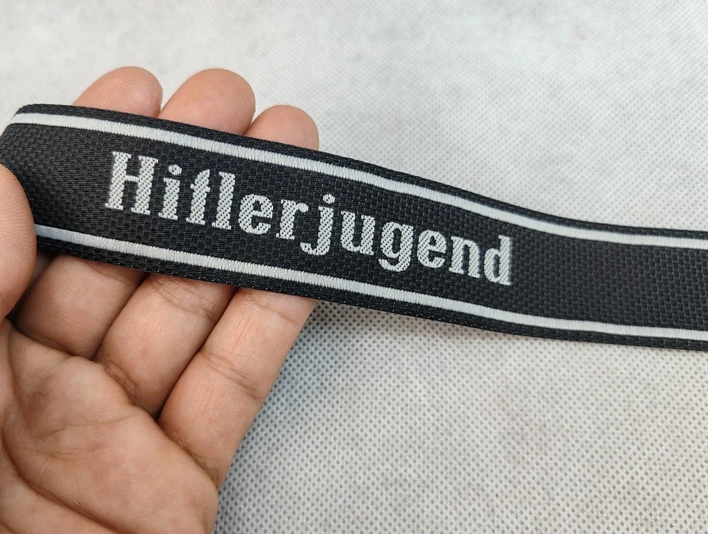 German ELITE 12TH "Hitlerjugend " Cuff Title WW2-Repro