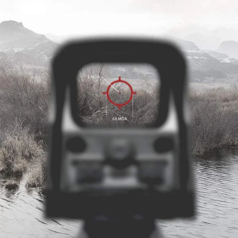 HWS 552 Rifle Weapon Holographic Red/Green Dot Sight Black/Tan for 1" Weaver/Picatinny MIL-STD-1913 Rails Tactical Hunting Sight