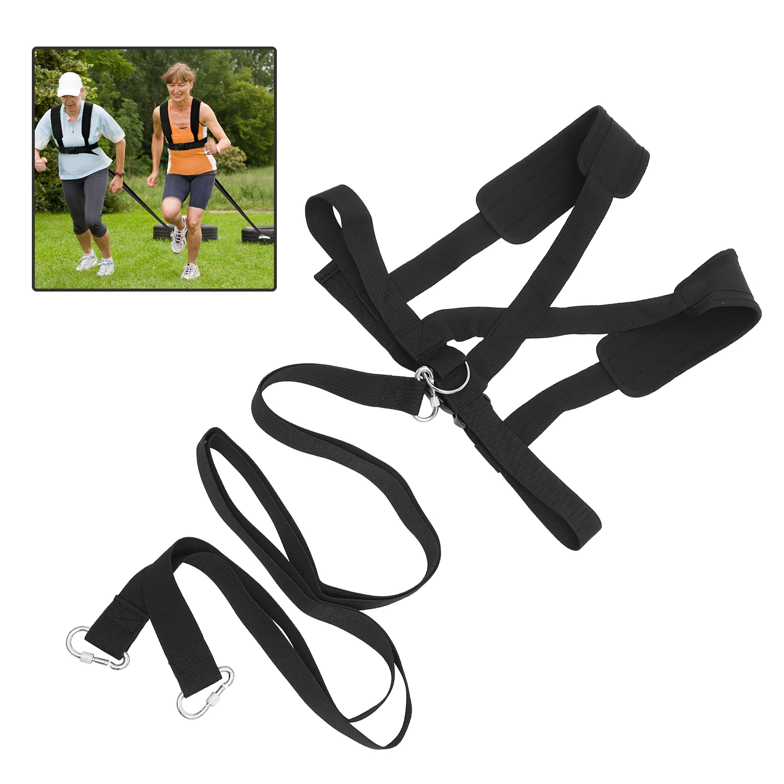 

Sled Reaction Strap Weight Resistant Band Running Support Belt Training Bearing