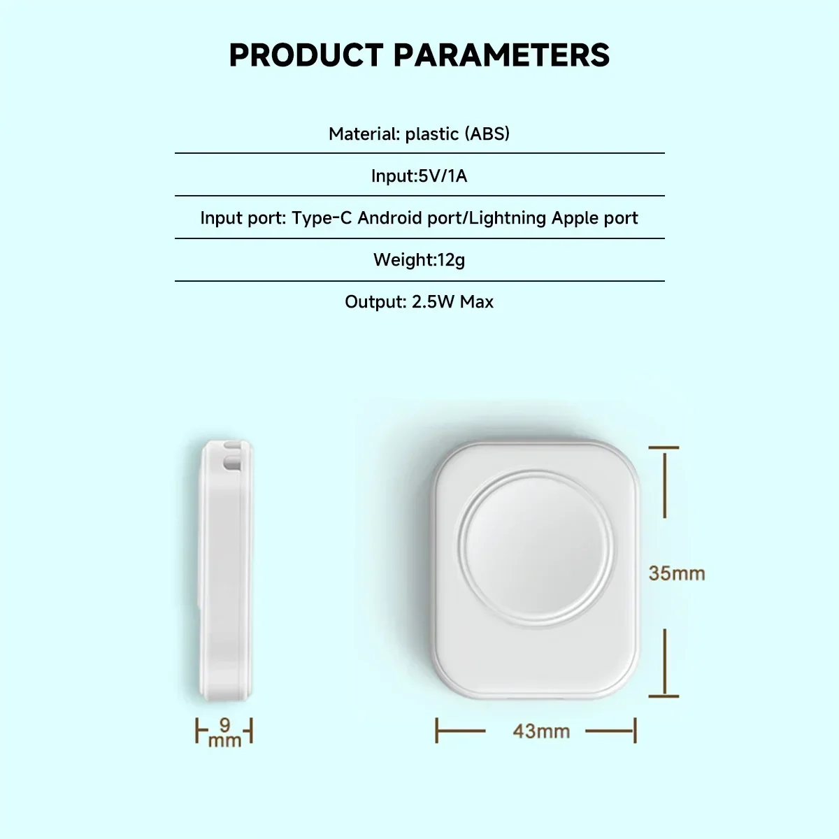 Magnetic Wireless Charger for Apple Watch Series IWatch 10 9 8 7 6 5 SE Ultra Dock Adapter Type C 8PIN Portable Charging apple watch charger stand apple watch charging bracket watch charging adapter