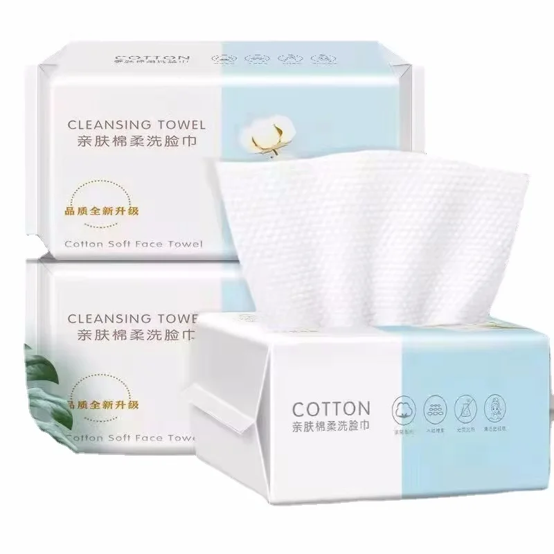 Extra thick disposable cleansing wipes - gentle absorbent cotton makeup remover wipes Mini Cotton Convenient Face Towel