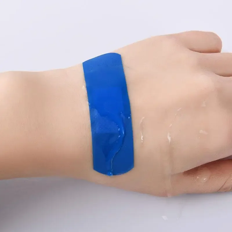 Blue Waterproof Detectable Band-Aids for First Aid Kits